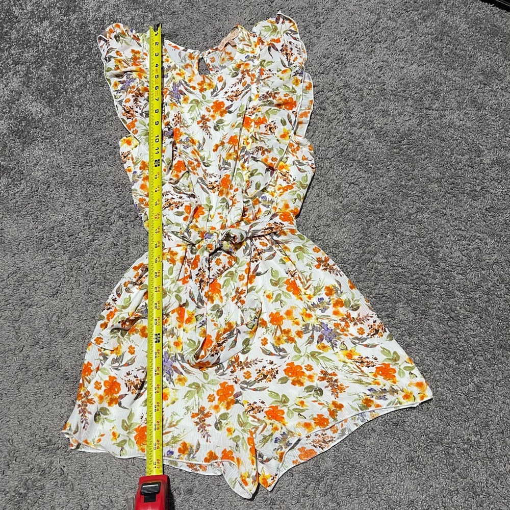 Floral Ruffle Romper - Picture 3 of 5